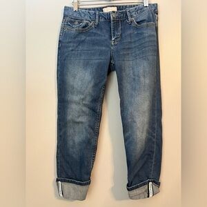 Banana Republic Crop Roll Hem Blue Jeans Size 27/4